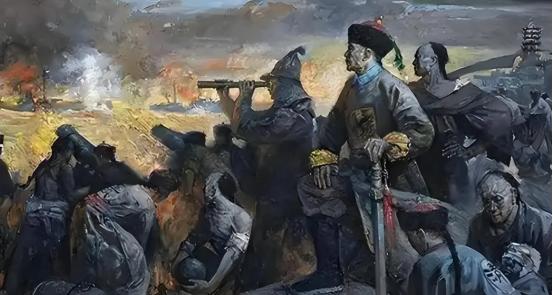 1876年，64岁高龄的左宗棠打到新疆敌占区时，突然有100多个衣着破烂的清朝官