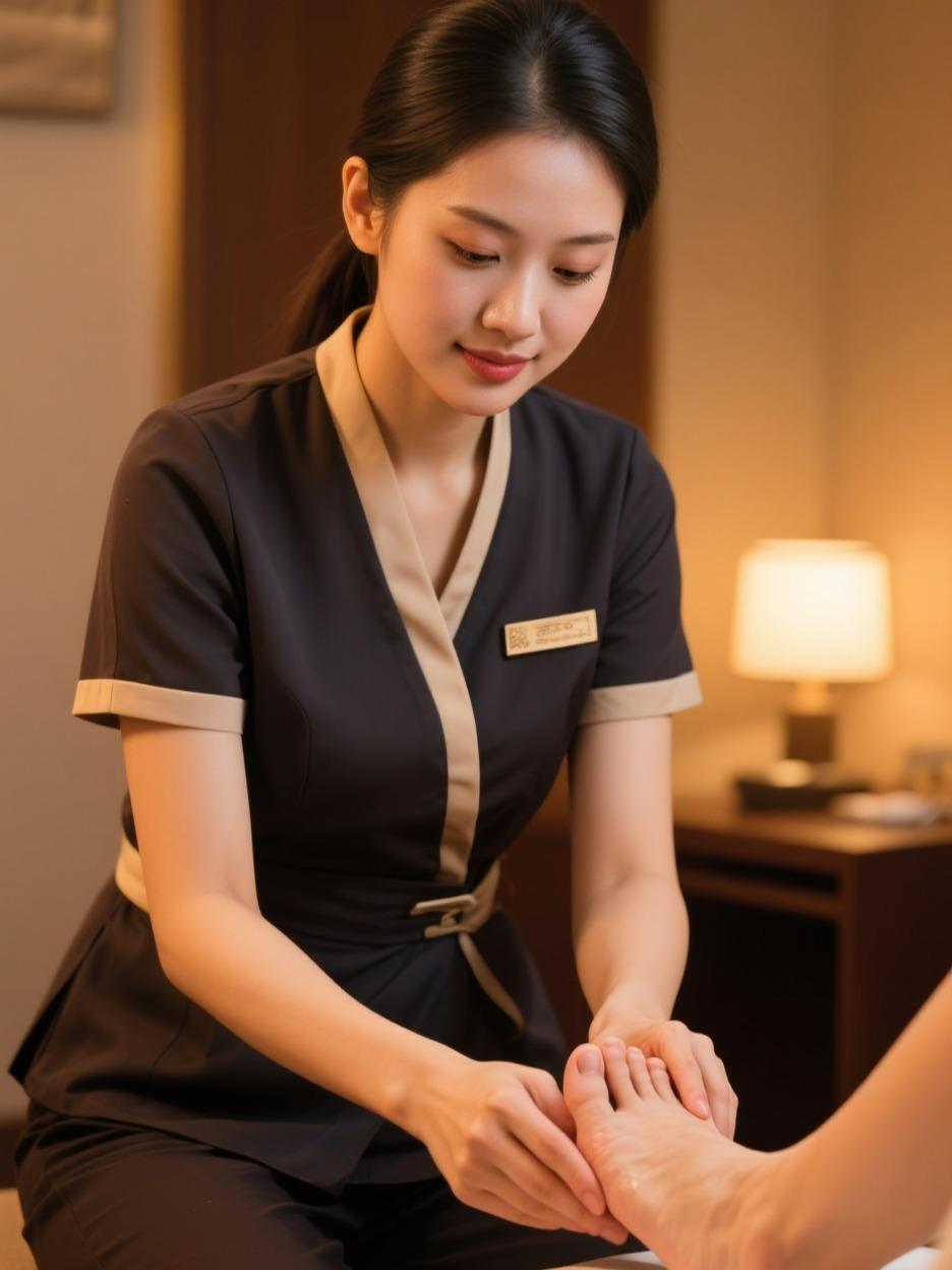 足疗店经理说：一个干干净净的年轻姑娘，来足疗店做前台或者收银，三个月后就会做按摩
