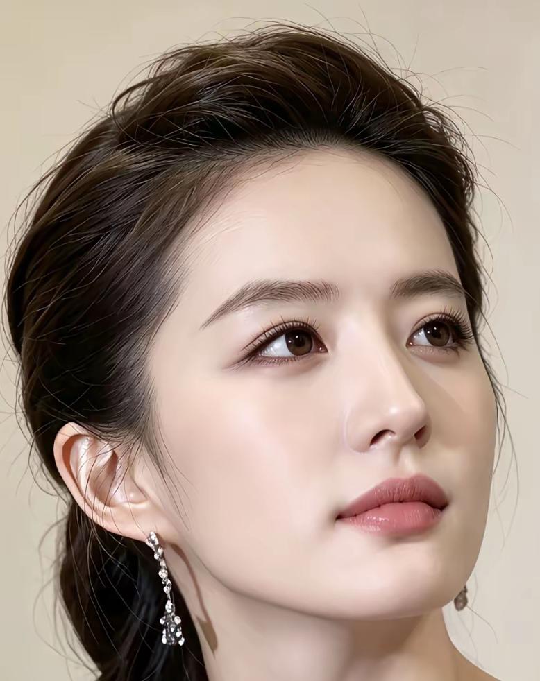 这是刘亦菲还是其妹妹？她脸型线条柔和，眼型独特，气质清冷疏离。网传所谓妹妹只是网