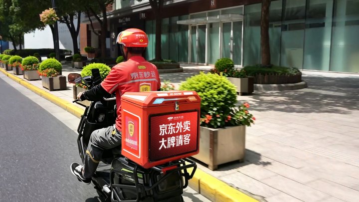 京东外卖把餐箱做成了降暑神器: 被网友戏称“月光宝盒”, 已亮相京沪街头