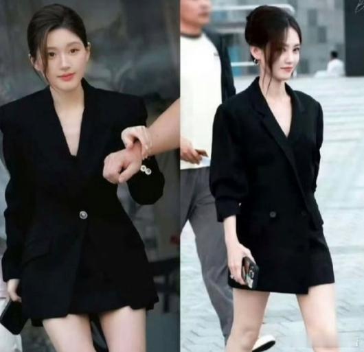 李一桐正在拍的新剧《美人余》被扒出多套造型撞了赵露思在《许我耀眼》里的妆造，甚至