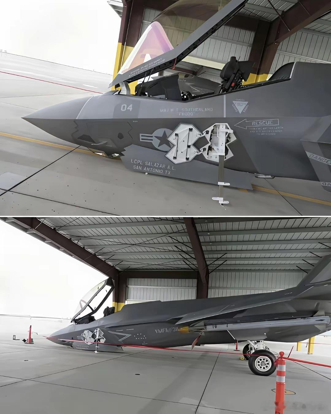 2026新年快乐，F35先磕为敬，这回梯子是派上用场了！