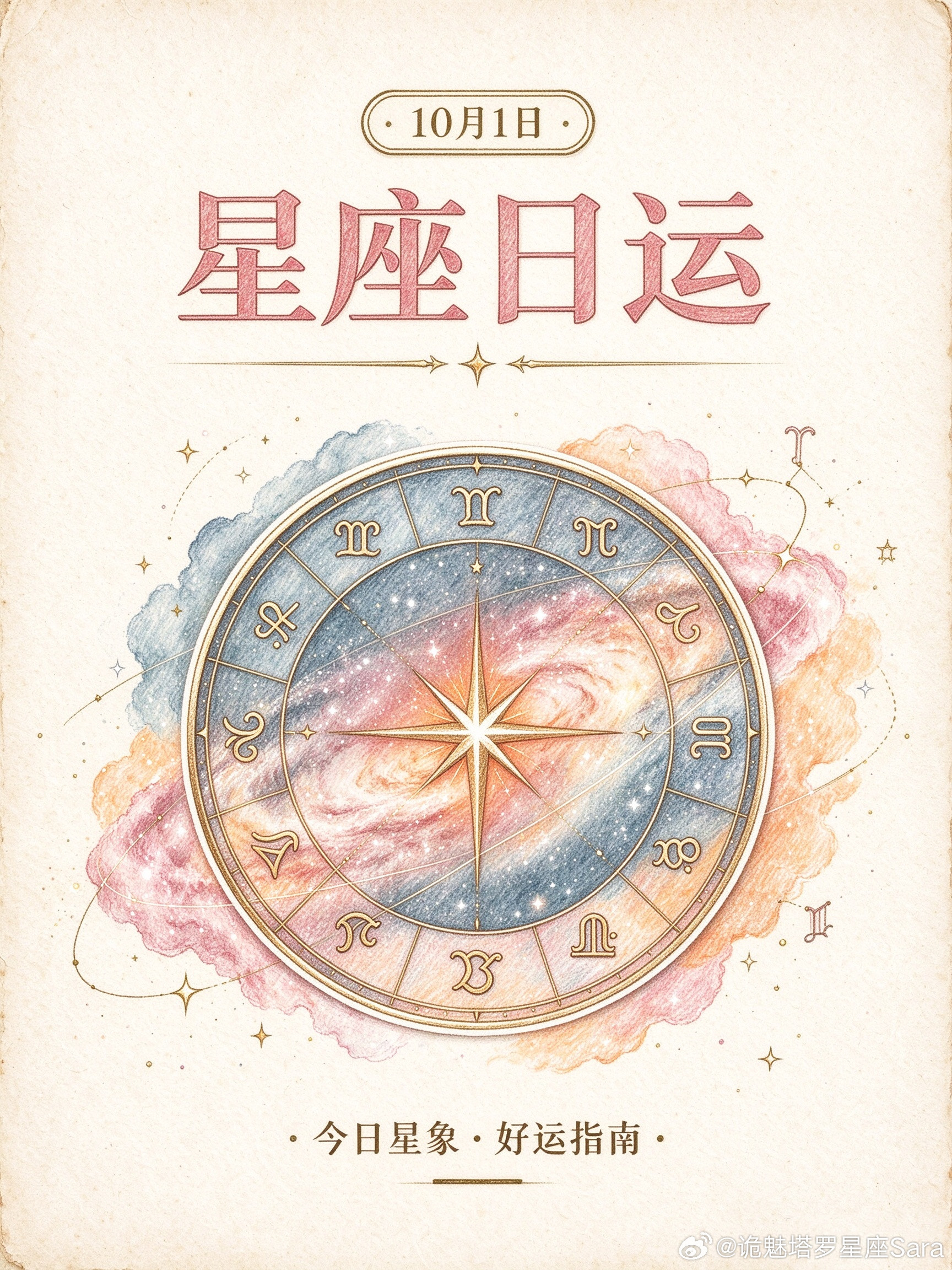 【日运】十二星座2026年10月1日播报#星座##运势##诡魅塔罗#文章建议同时参考太阳和上升星座。