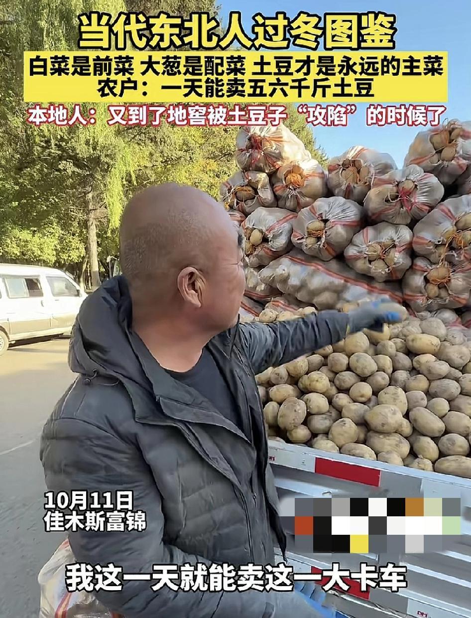 10月11日，佳木斯的菜市场，各大街头，市民已经纷纷开始囤菜了。白菜，大葱，土豆