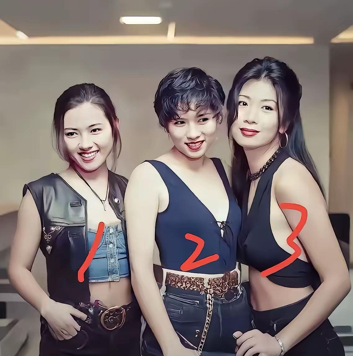 三个美女好面熟啊，大家知道是哪个明星吗？只认识3号，好像叫吴家丽，现在发福了，