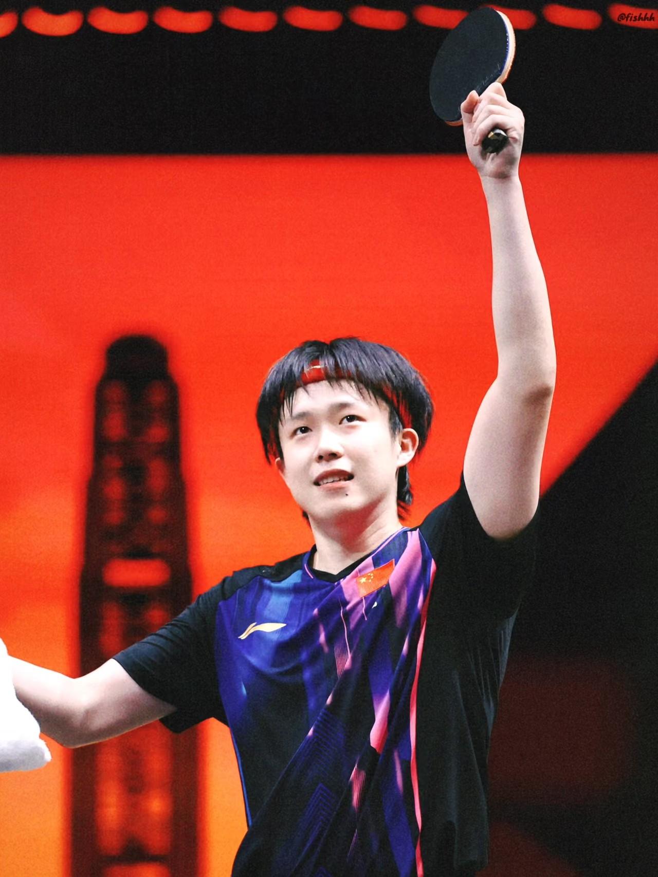 球迷都想放弃了可王楚钦都没有放弃在和松岛辉空这一场比赛中，前面混双前就拖