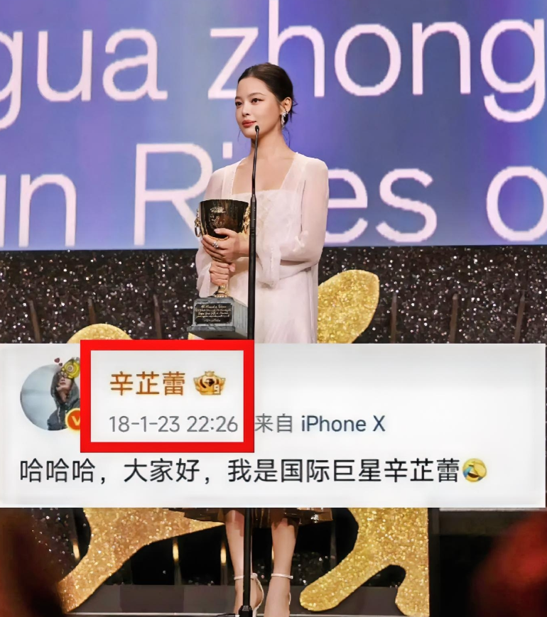 多做梦真的有用！不信？你看辛芷蕾，2018年她就大胆说自己是“国际巨星”，