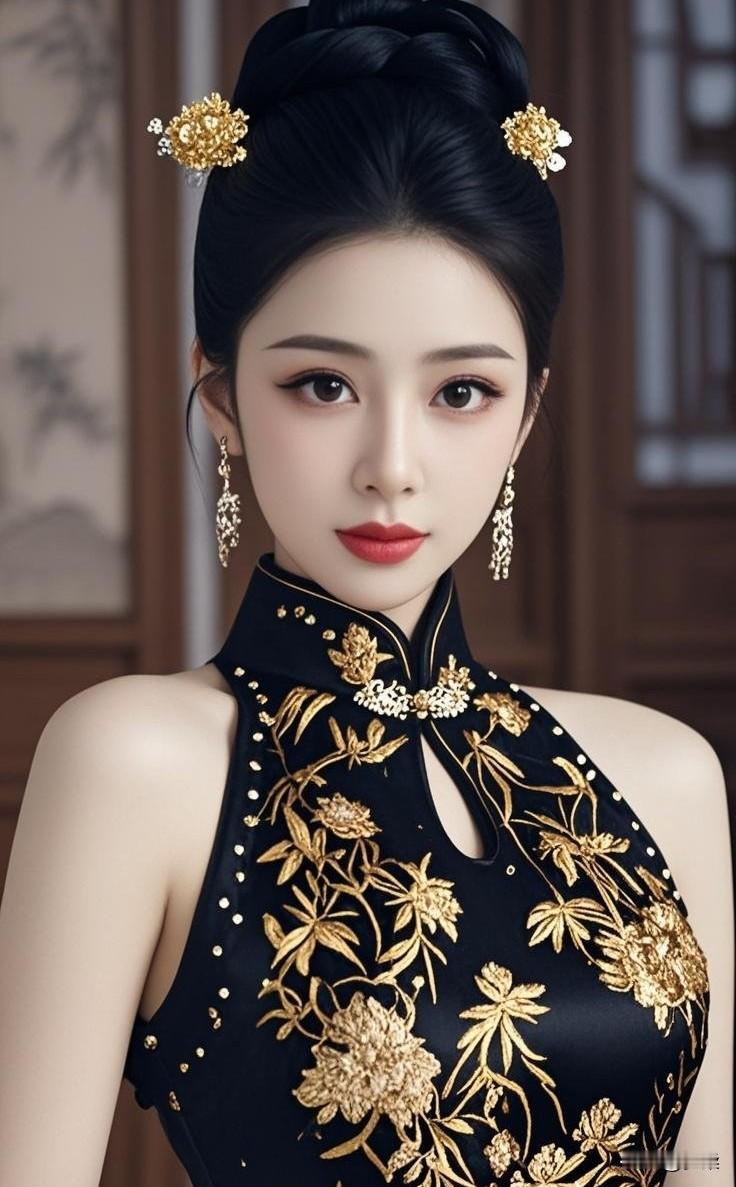 旗袍怎么样拍照有韵味时尚旗袍美模