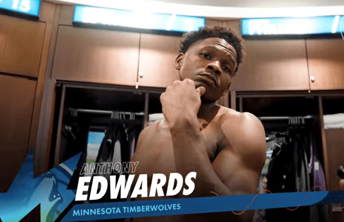 爱德华兹单挑卡戴珊，年轻气盛！森林狼的当家球星，美国队未来门面，长相酷似神的男