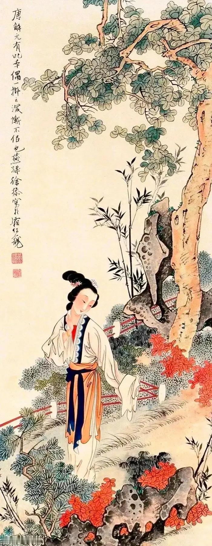 名家工笔人物仕女画欣赏美女仕女图