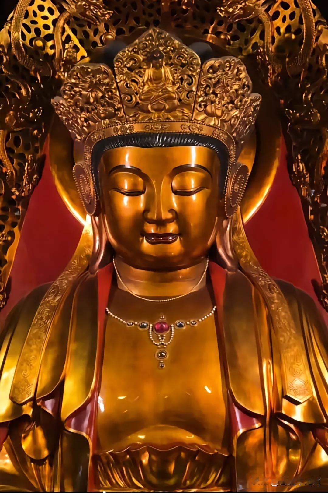 普陀山一眼，渡我半生尘晨雾还未散尽，普济寺的铜铃已在海风中轻响。穿过朱红墙