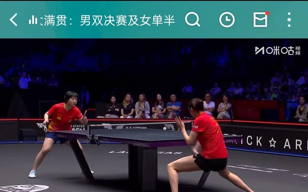 蒯曼3:3陈熠你一局我一局太精彩了第一局蒯曼凭借前三板的强势11:6拿下首局