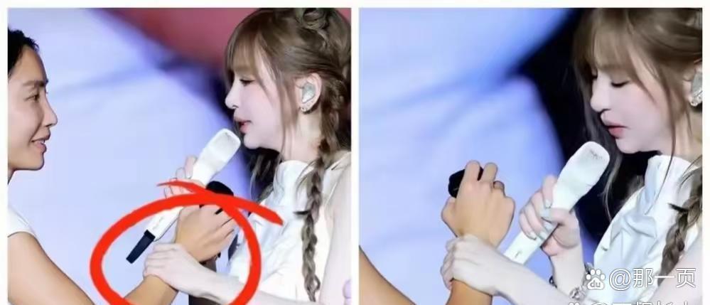 谁懂被乱吐槽天生白皮全靠粉底堆出来的窝火感啊？王心凌在演唱会上直接把随行化妆师拽到台边，当场把自己和