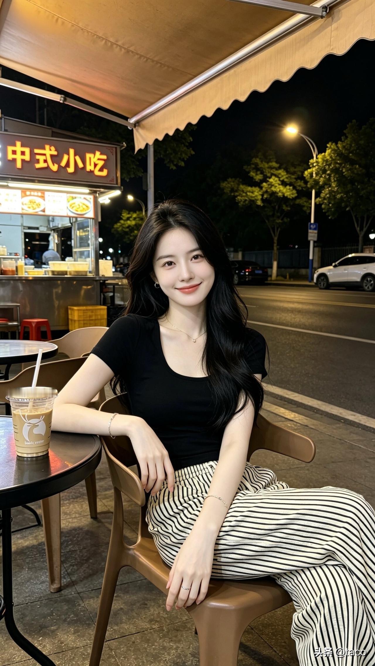 月色如水，佳人倚栏。