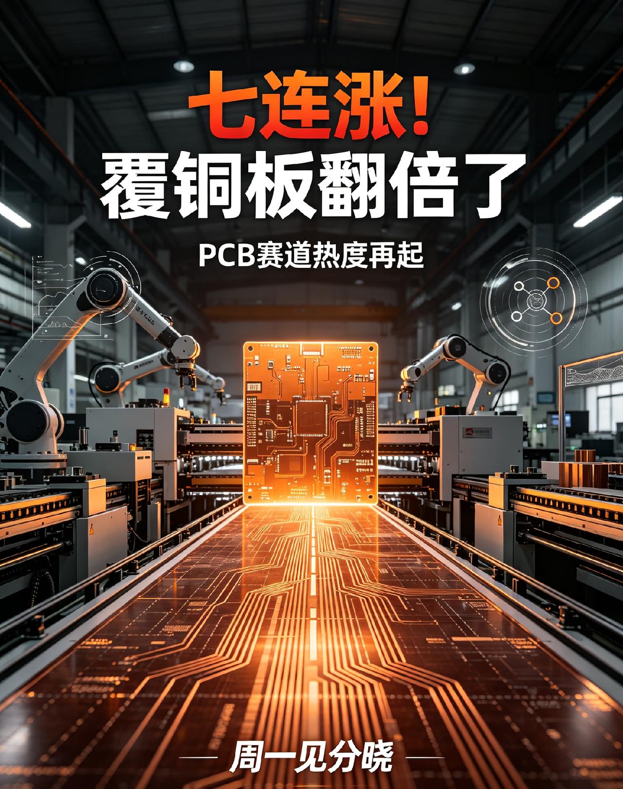 七连涨！覆铜板翻倍了，你手里的PCB票拿住了吗？周一见分晓。兄弟们，说实话