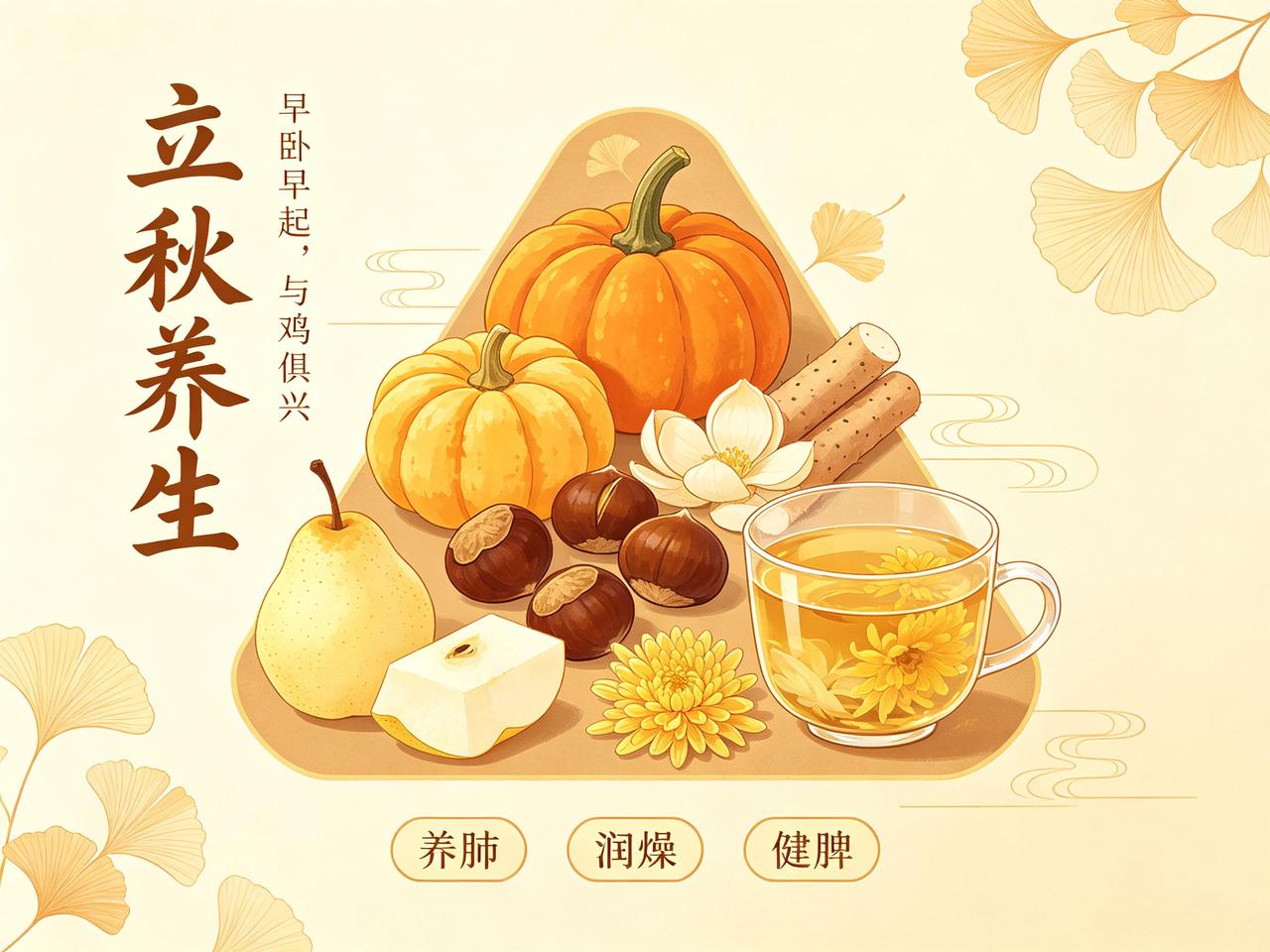 立秋后第一顿饭，记住3个字：润、淡、温。润——吃点百合、莲藕、银耳，润肺生津