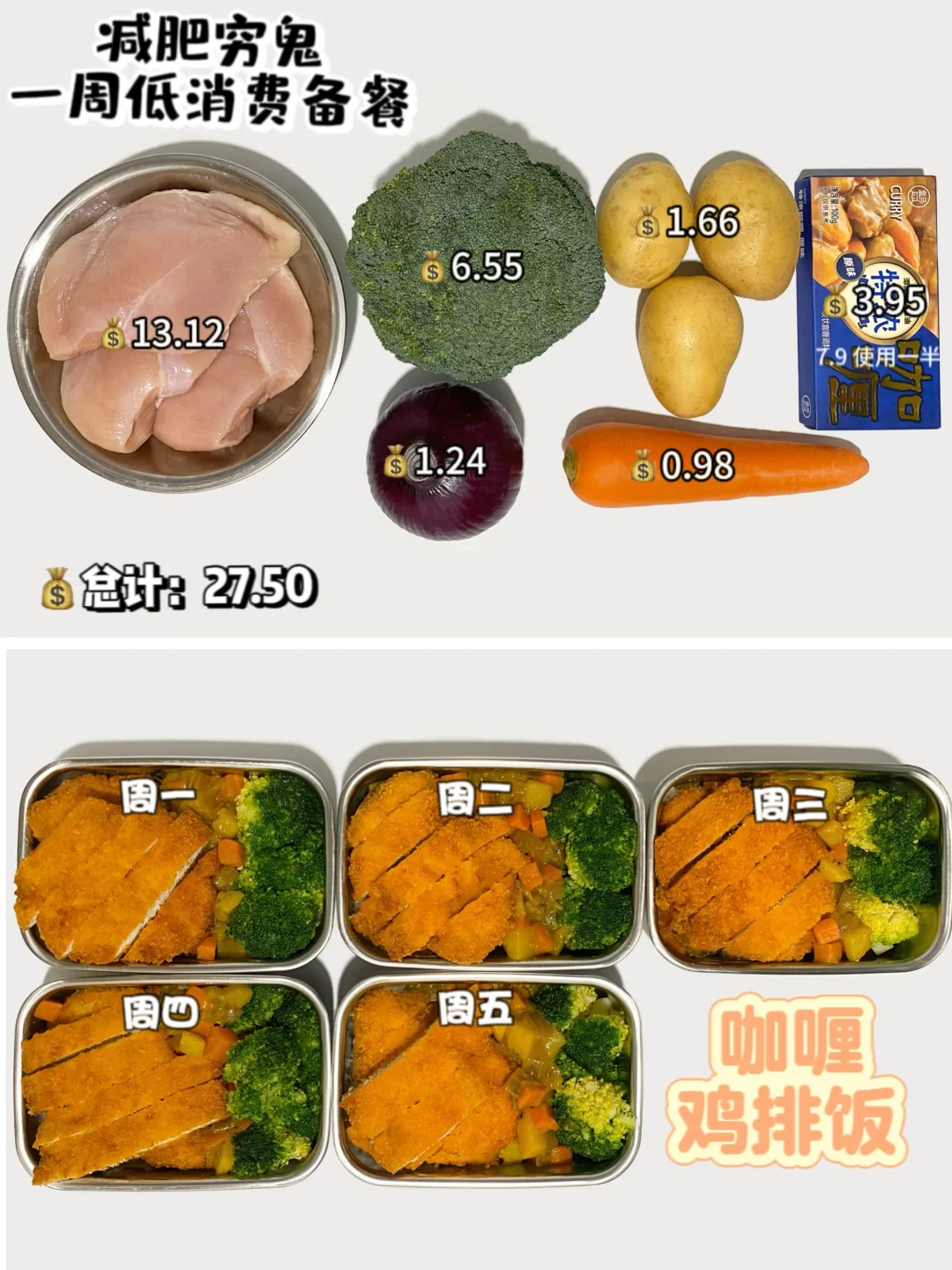 减肥穷鬼｜一周备餐