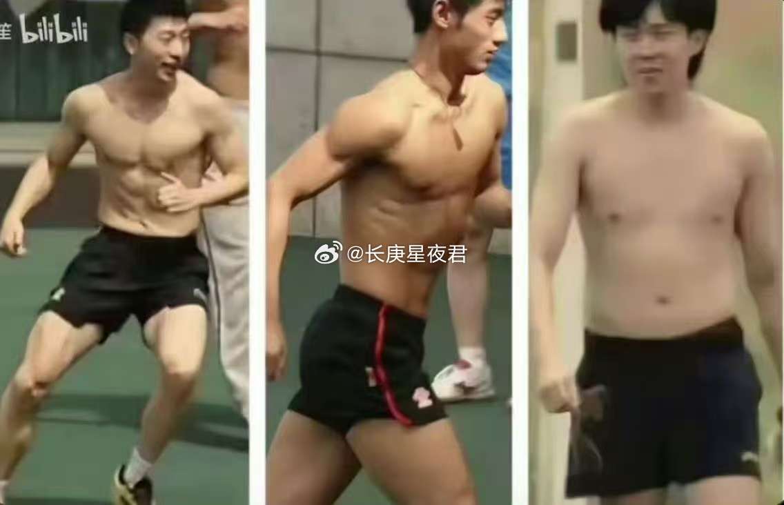 男乒对比……王队这腹肌是来搞笑的吧​