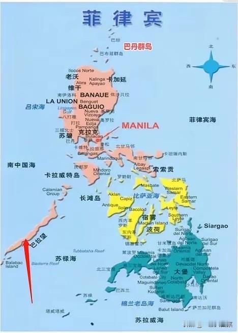 菲律宾为什么现在这么紧张？因为二战后对菲律宾领土的划分，只包括了像吕宋岛、棉兰老