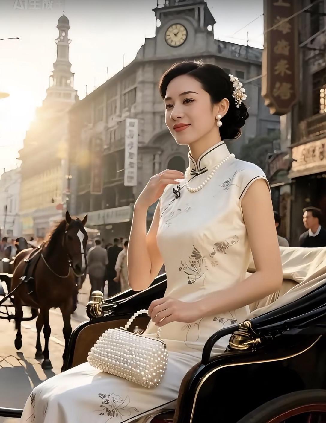 一眼万年，梦回民国的白月光如果说民国是一部泛黄的老电影，那旗袍女子便是画框