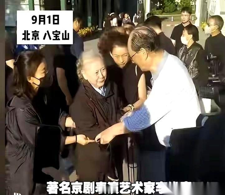 八宝山，哀乐，满院子抹眼泪的人。唯独濮存昕在那儿笑。一个年轻女孩的眼神跟刀子