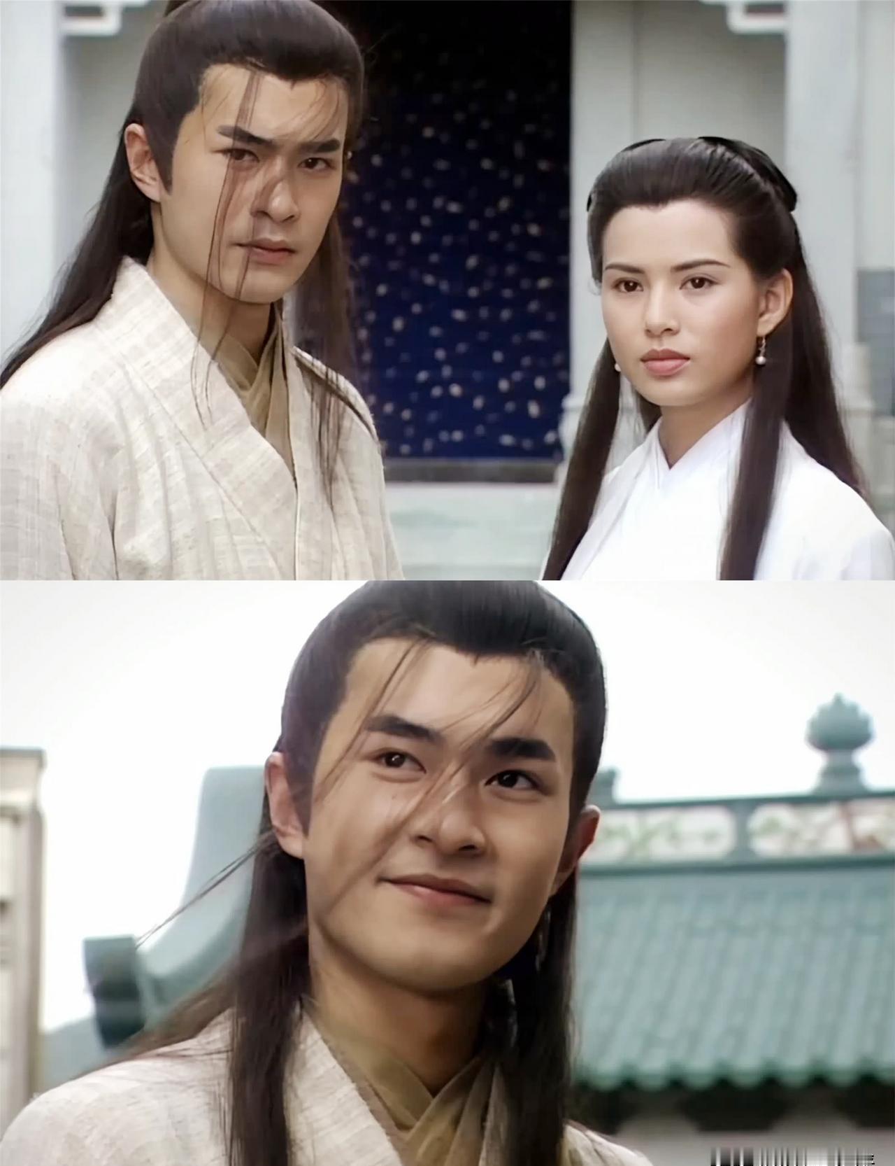 古天乐每天多睡两小时，95版《神雕侠侣》可能就少了灵魂。造型师用发胶固定那两缕