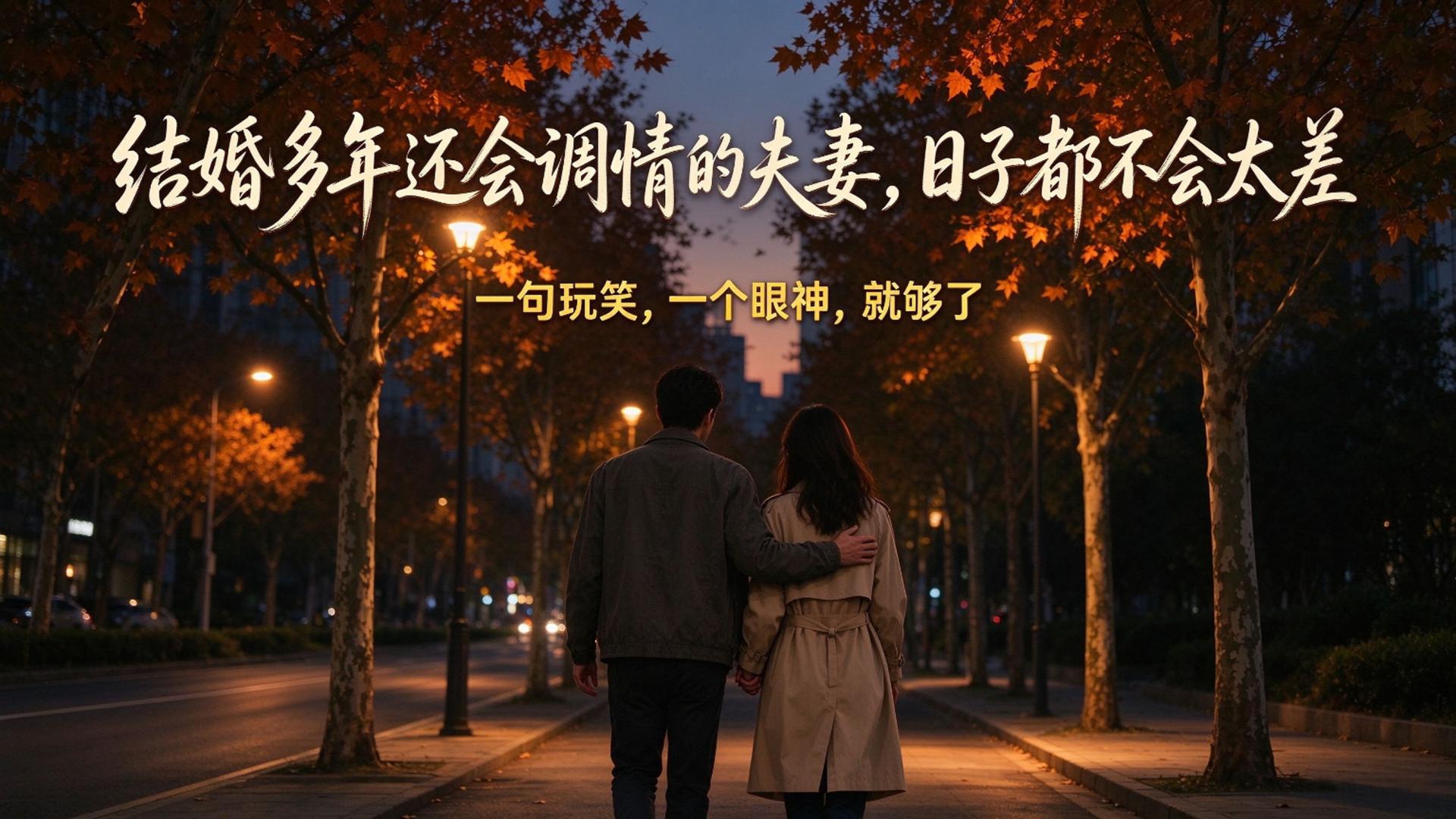 结婚多年还会调情的夫妻, 日子都不会太差