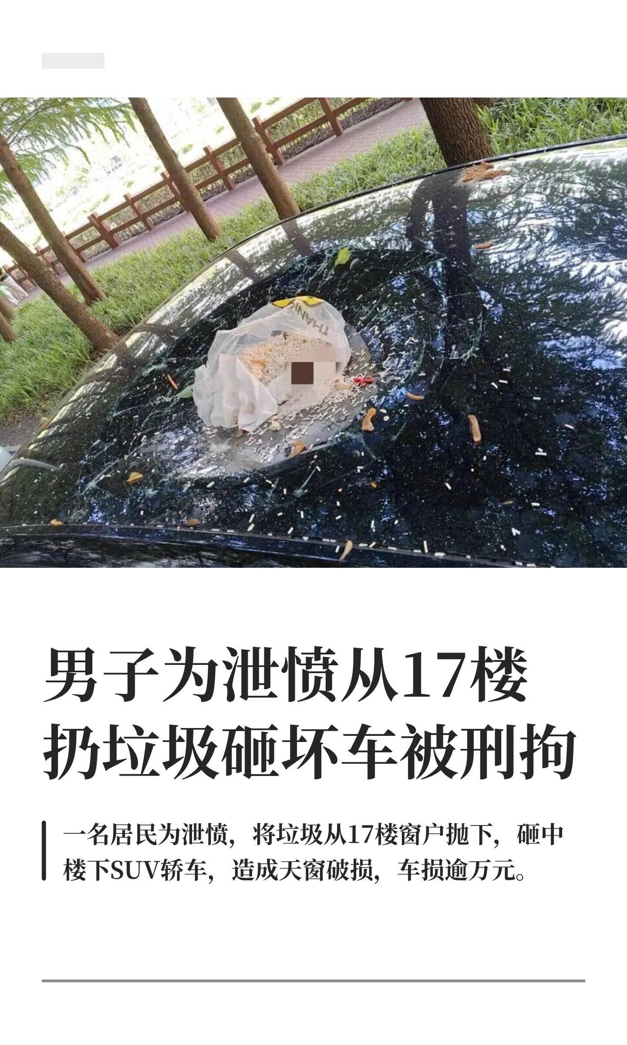 这哥们儿真是自己把自己玩死了，又蠢又好笑，但细想又挺吓人的。上海闵行一小区，