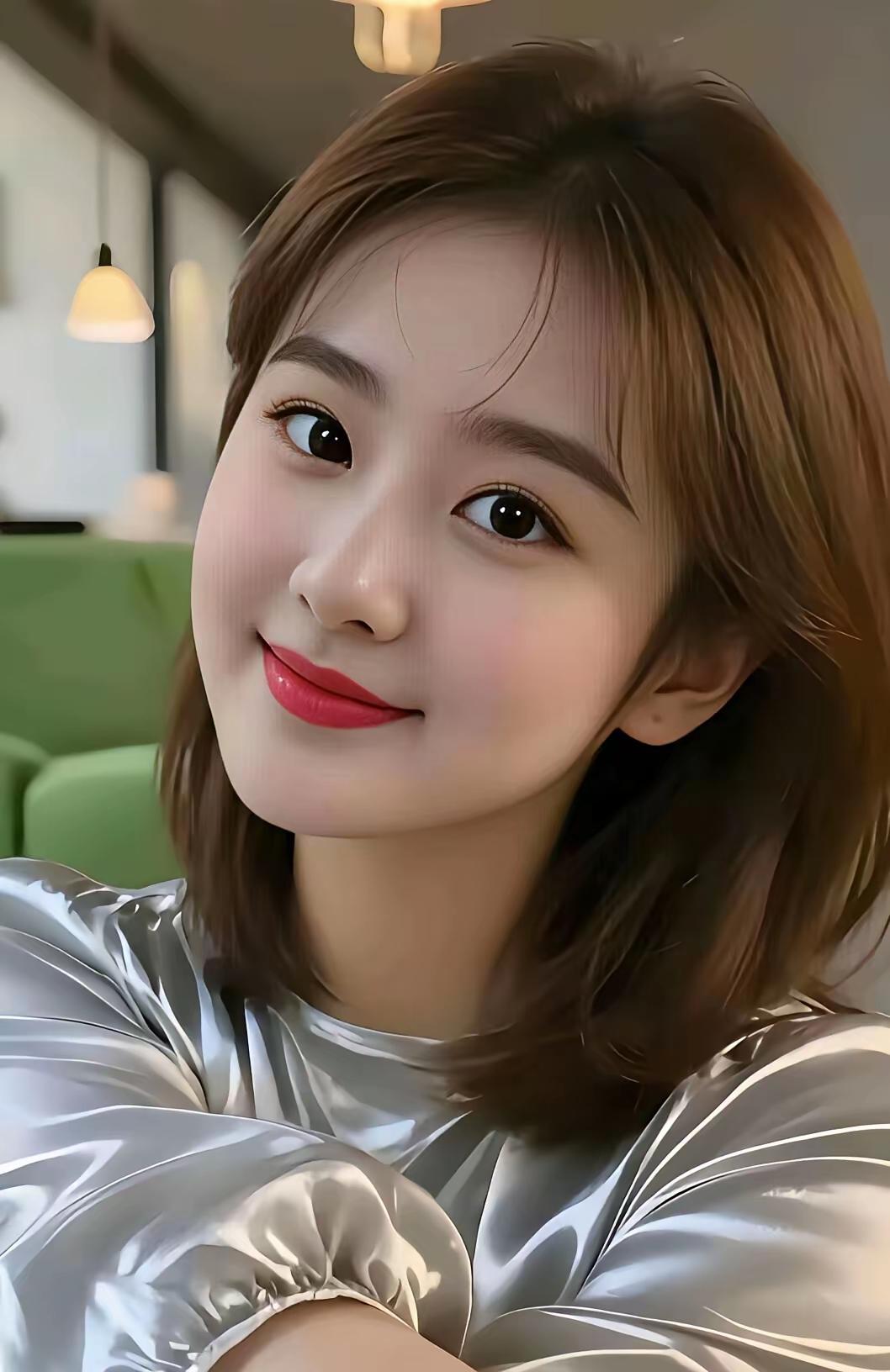 今天心情美美哒，银色闪耀中透露着自信，笑容如花般绽放～