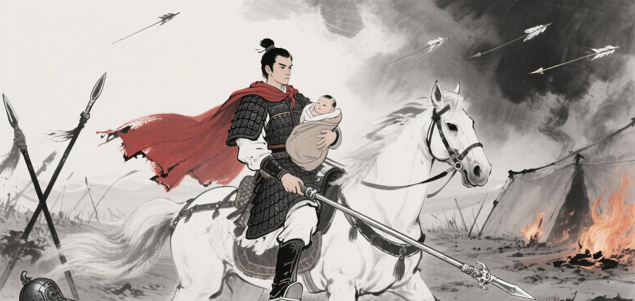 今天咱们来唠唠三国里那段经典，赵云在长坂坡七进七出救阿斗的事儿。你说，这赵云单枪