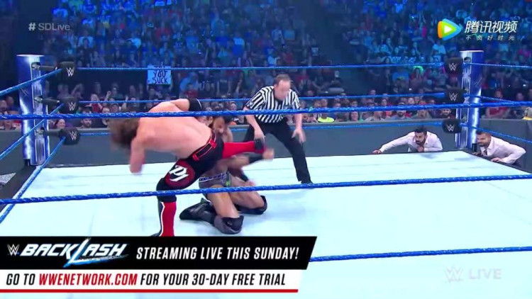 WWE SD 5.16 欧文斯围观偷袭传奇大师 印度大肌霸侥幸取胜