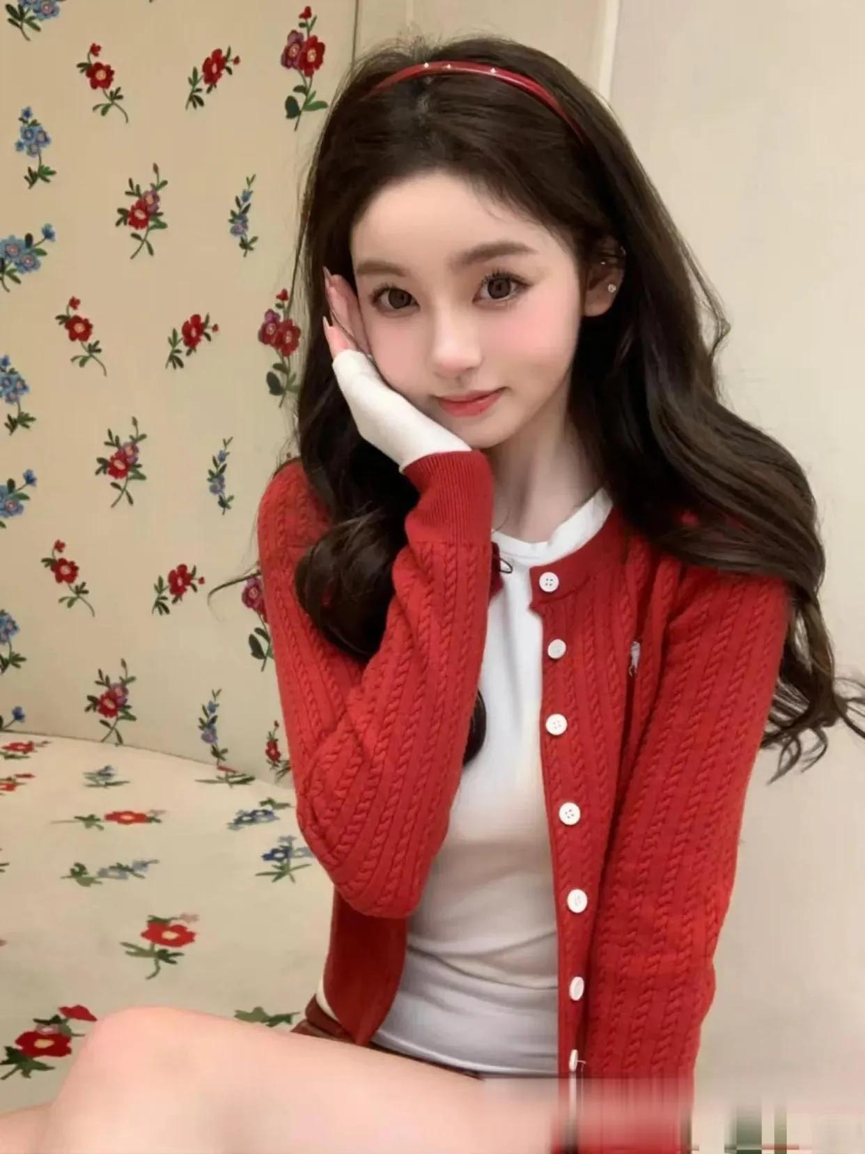 22岁懒懒美照，像一颗红色的小樱桃，王校长眼光是真的好啊！22岁的懒懒近期以