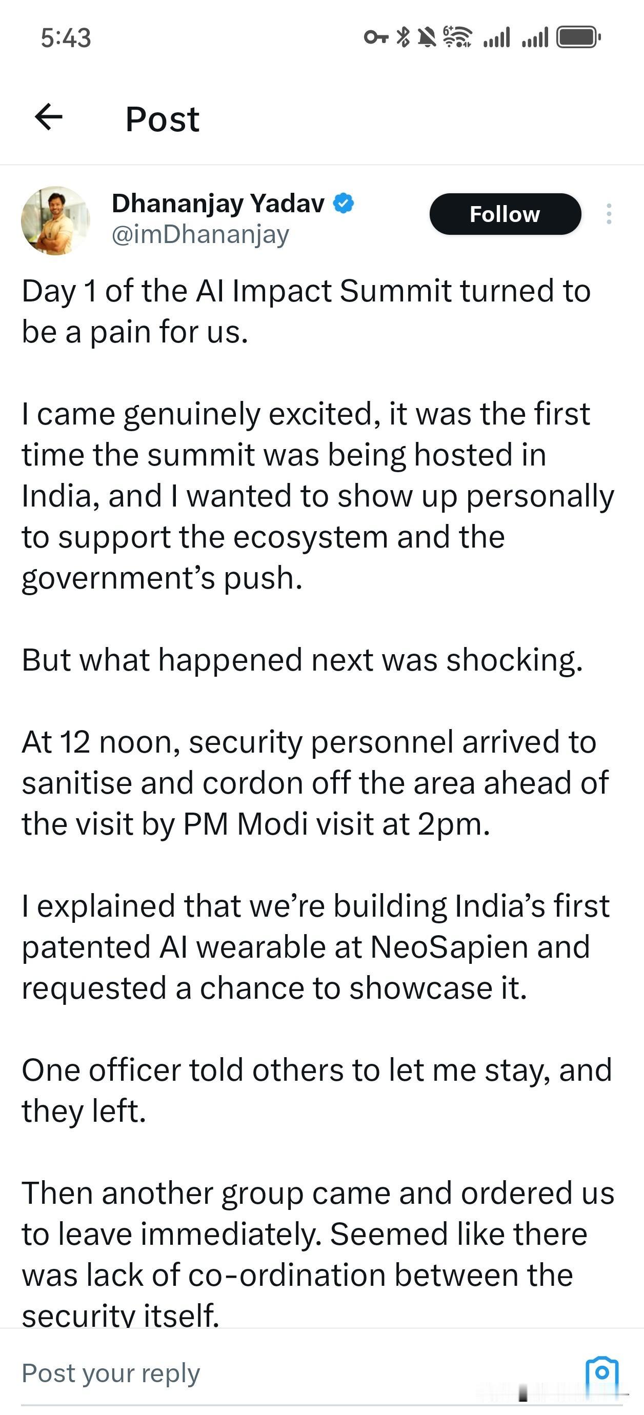 无法想象！印度人对印度自己举办的AI峰会感到失望，我们来看看他是怎么做到的？一