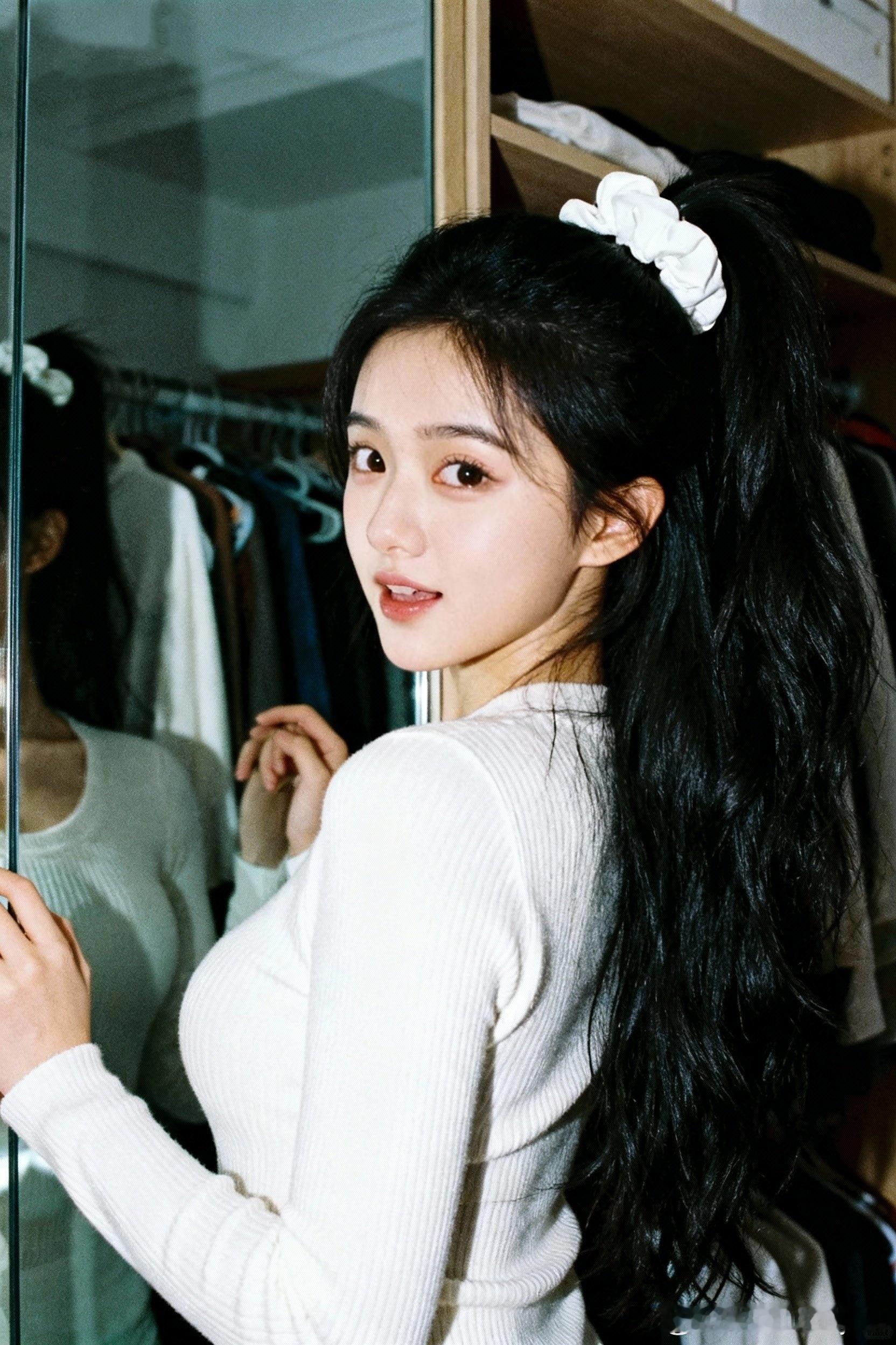 今天我这个高马尾怎么样？还行吧？反正必须说好看！快说好看！😁😁行摄漫记聂小仙