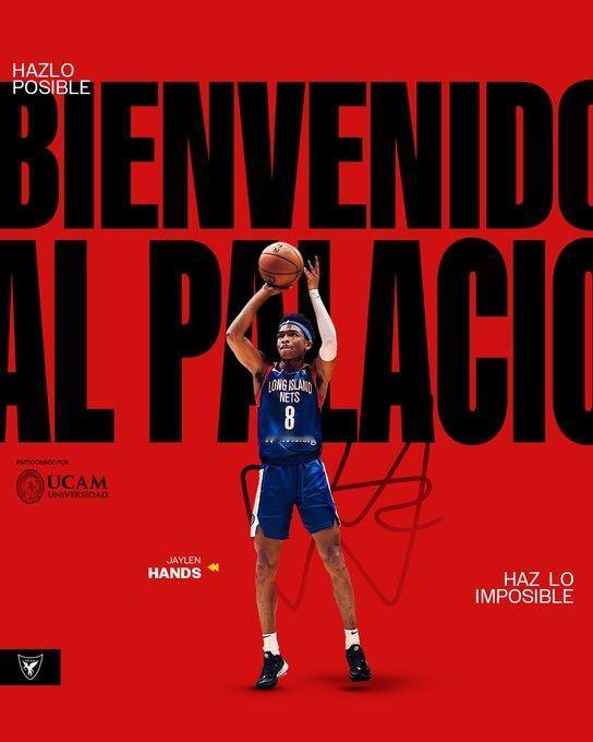 西甲球队UCAM穆尔西亚（UCAMMurcia）官宣签下了刚刚被同曦队放弃的杰