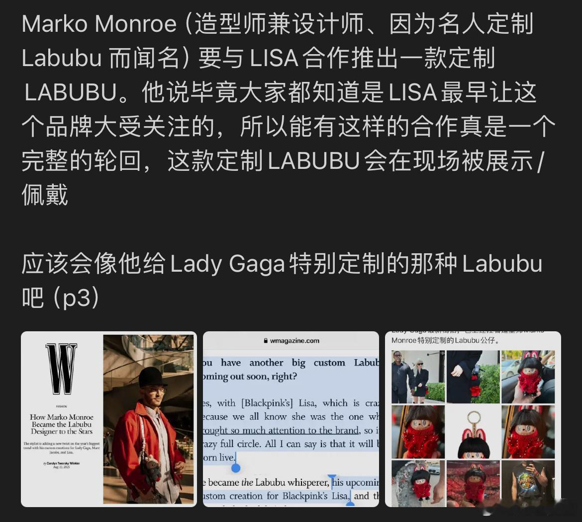 那应该就是这个定制的labubu吧😯​​​