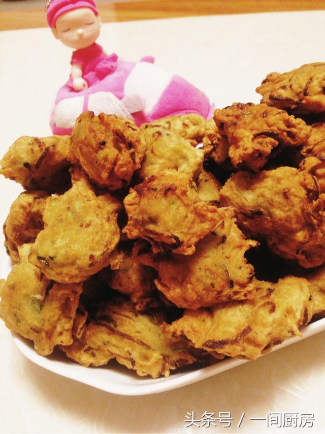 自已在家做的素丸子, 外酥里嫩, 营养又健康