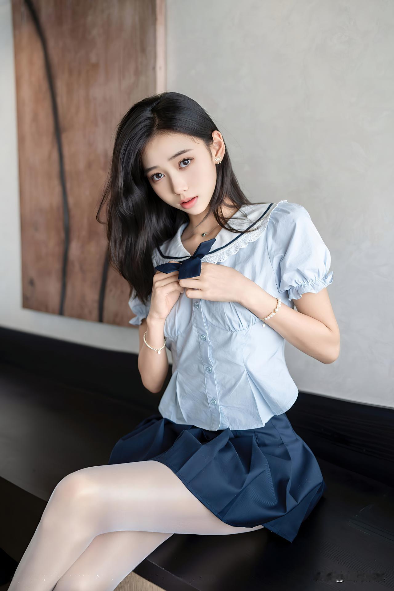 少女心爆棚的校园风穿搭，甜美可爱，青春洋溢！💕📚✨喜欢吗？