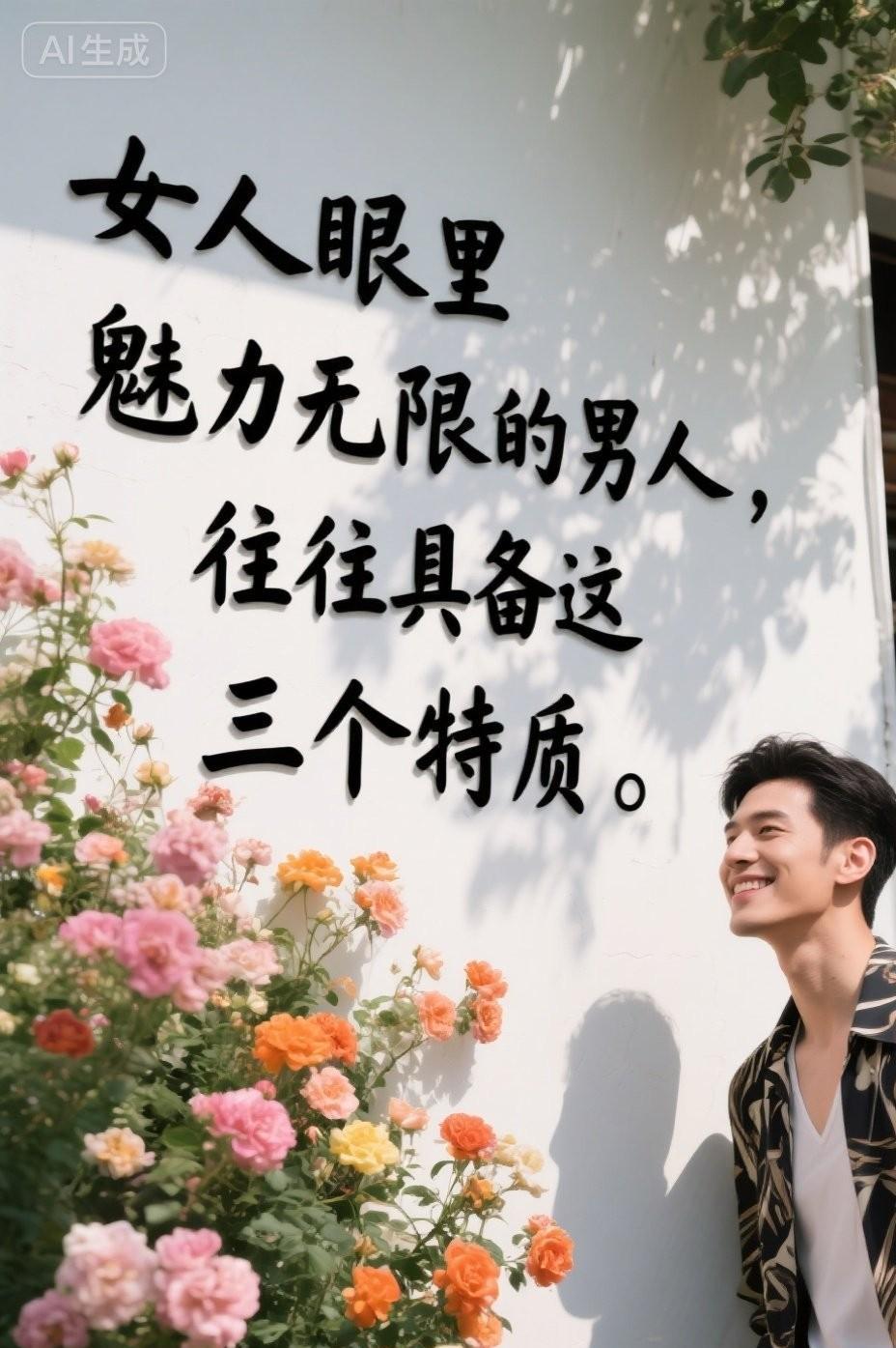 女人眼中魅力无限的男人，往往拥有这三个特质。心理学家斯滕伯格曾说：“完美的爱情