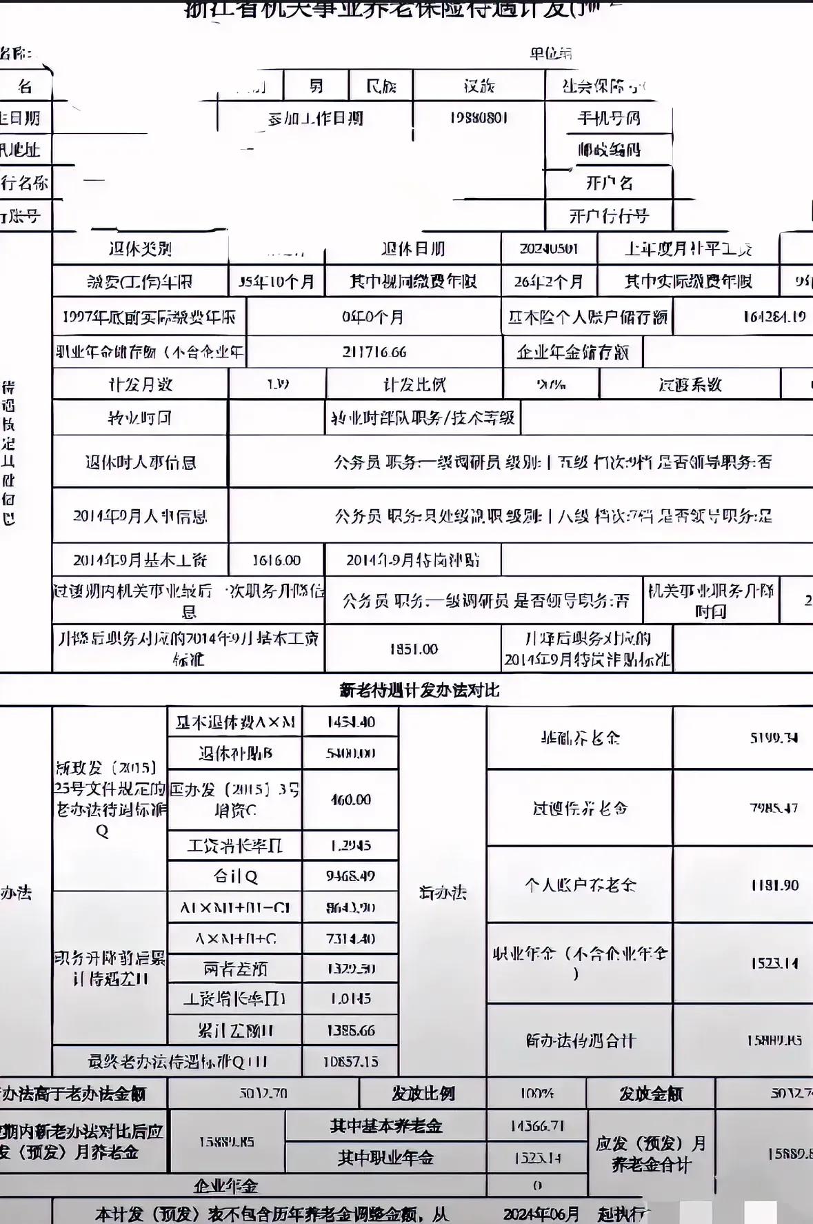 DeepSeek深度解析浙江省公务员退休待遇。基本情况：▫️出生：1964