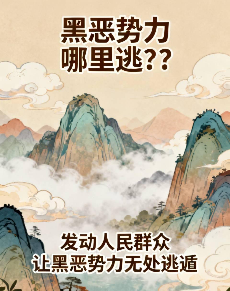 【黑恶势力哪里逃？？】从今年7月开始，利用1年左右时间，在全国范围开展深化扫黑