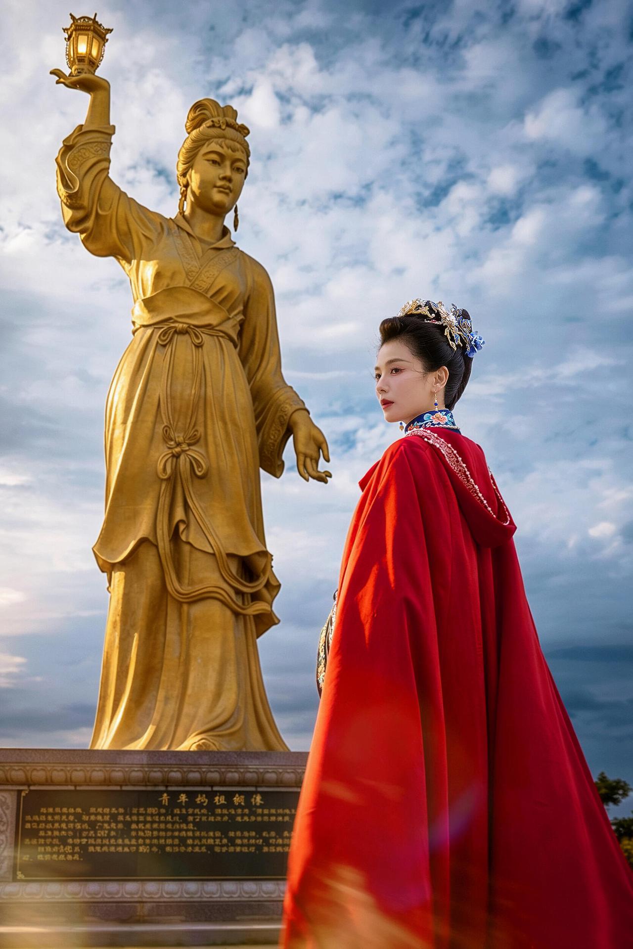 妈祖的红利刘涛能吃一辈子，端庄大气，充满慈爱的光辉。