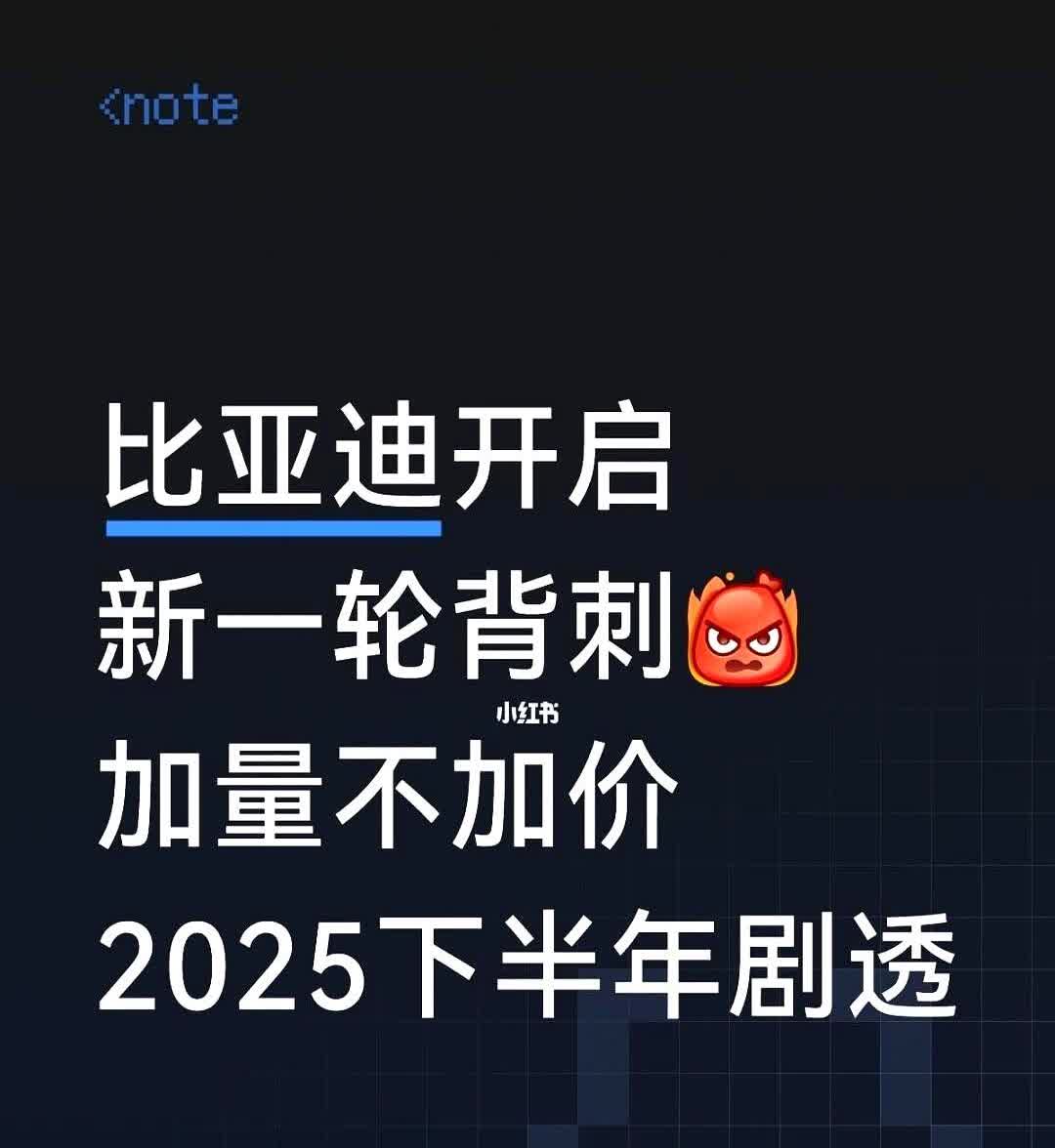比亚迪新一轮背刺来了！这次主打价格不变但偷偷塞东西，听说要往车里塞冰箱和