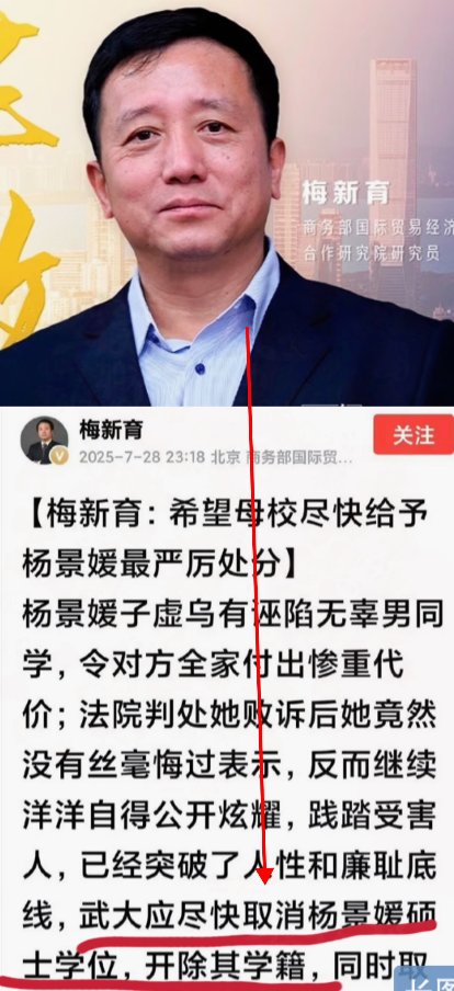 正义的声音出现了！事情之所以发酵迅速，原来是武汉大学的梅新育发起了个联名信，好