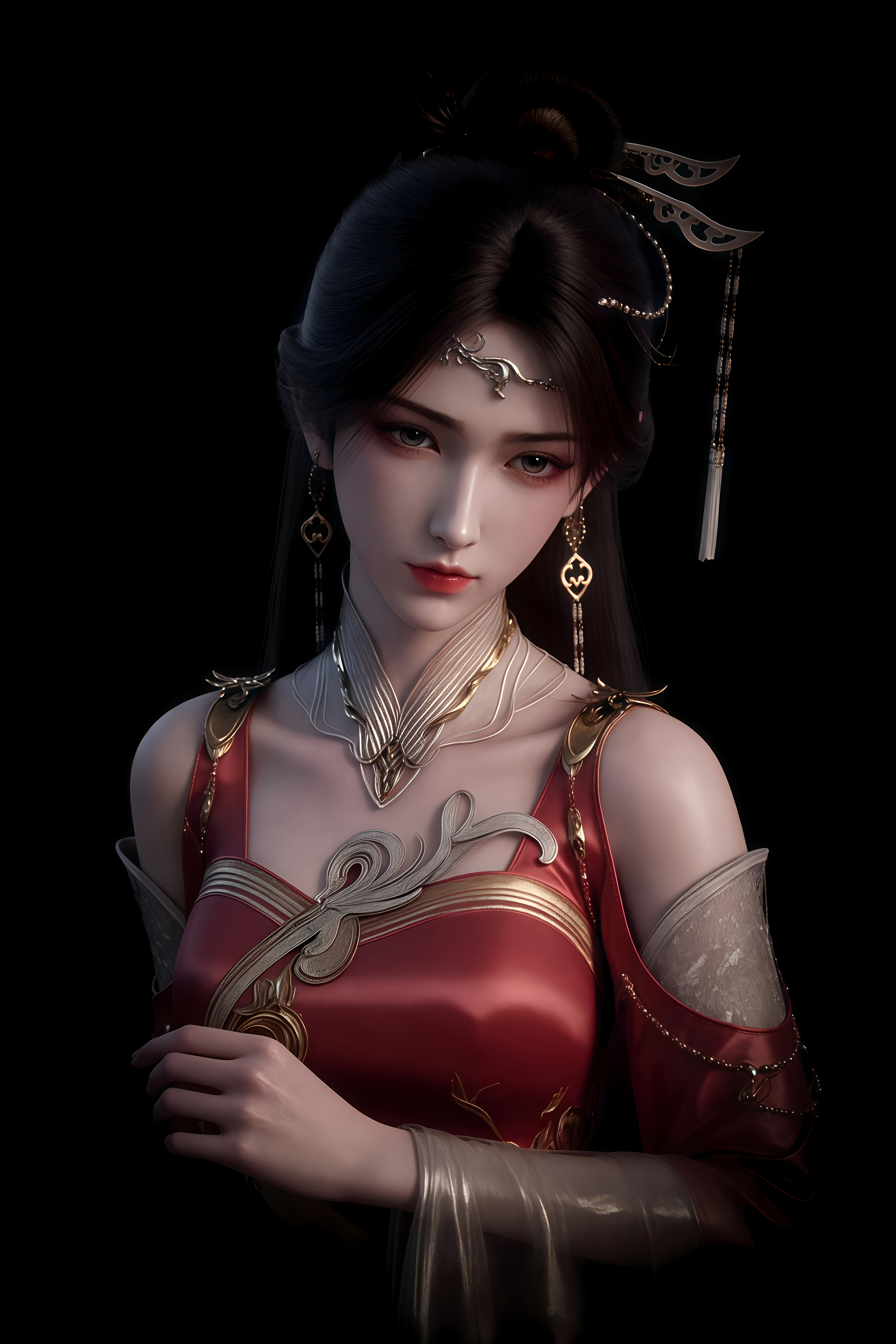国漫女神壁纸｜金瓶儿宝贝太美了二次元高清绘画