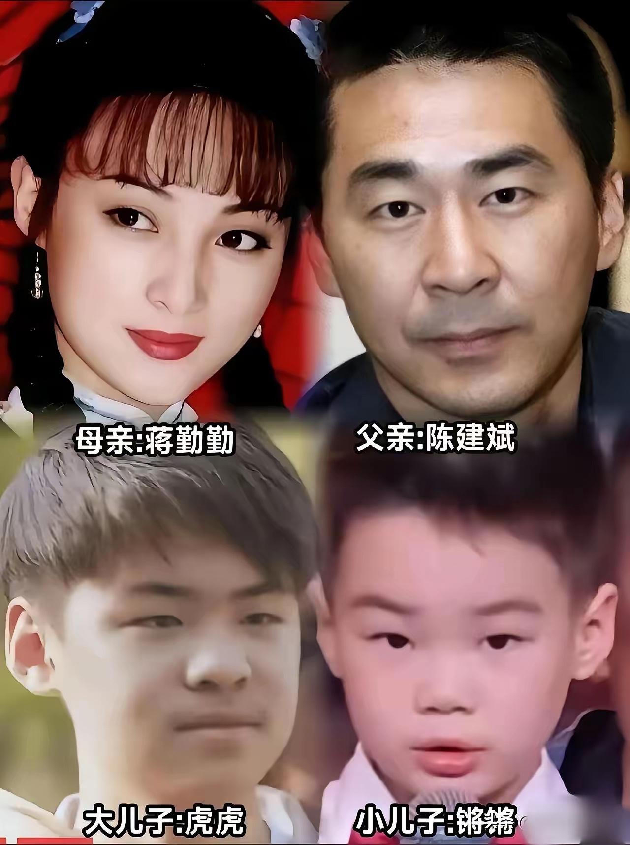 蒋勤勤说，我长得这么漂亮，当年也是引起了校园轰动，可我人生最大的遗憾，就是两个儿