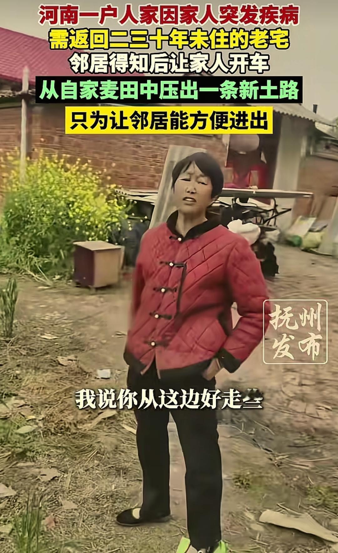 在咱们农村，地里的庄稼就是命，可河南信阳的一位老太太，却亲手带头把自家的“命”给