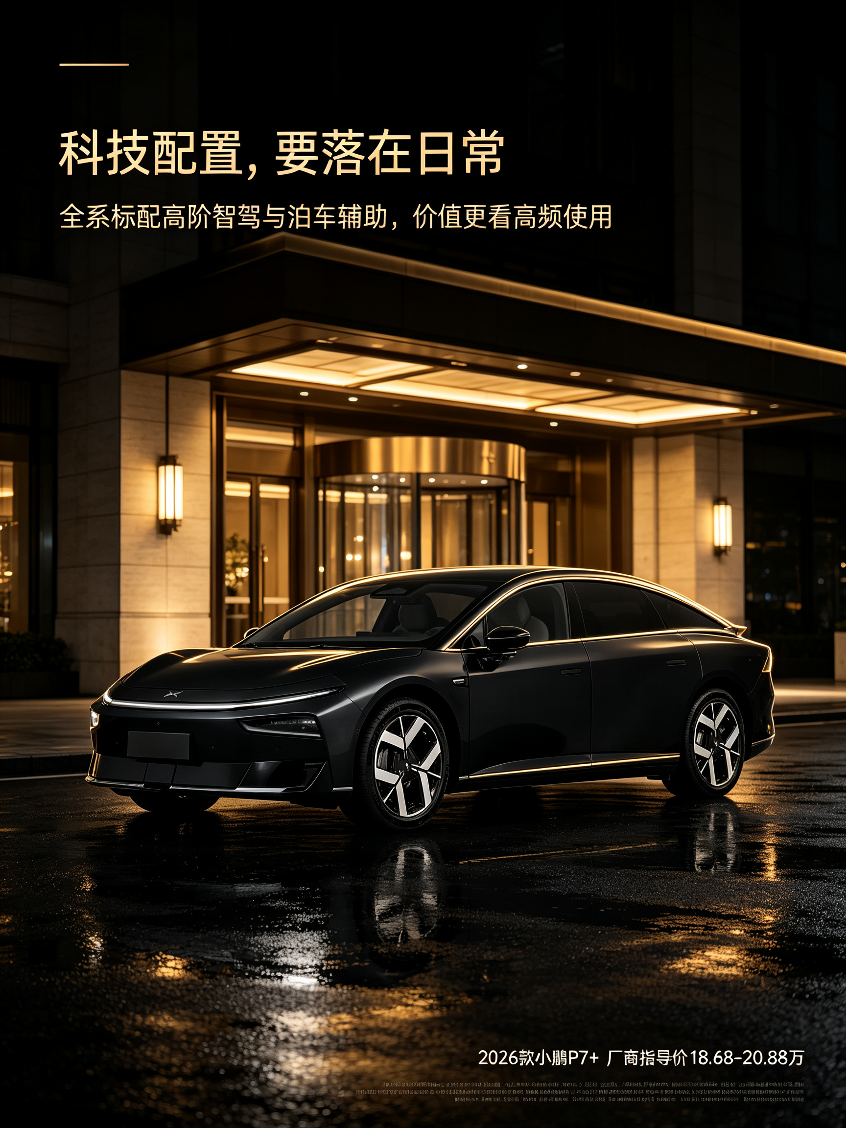 小鹏P7+科技配置落在日常