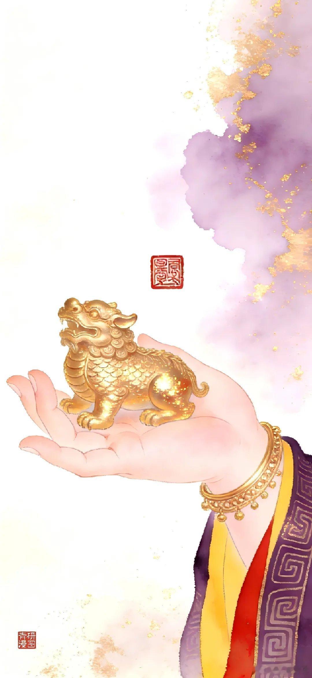紫气东来福星高照玄学好运壁纸！