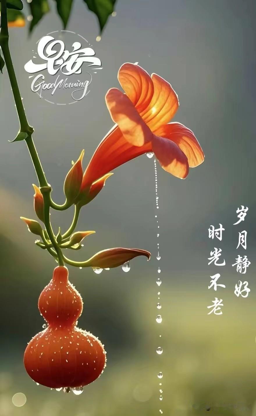 早安🍎🌿吉祥🍒🌴相知永不忘，一声早安道吉祥。心中永挂念，情深意更长。让